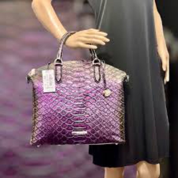 Brahmin Large Duxbury Purple passion excelsior genuine leather - Picture 7 of 7